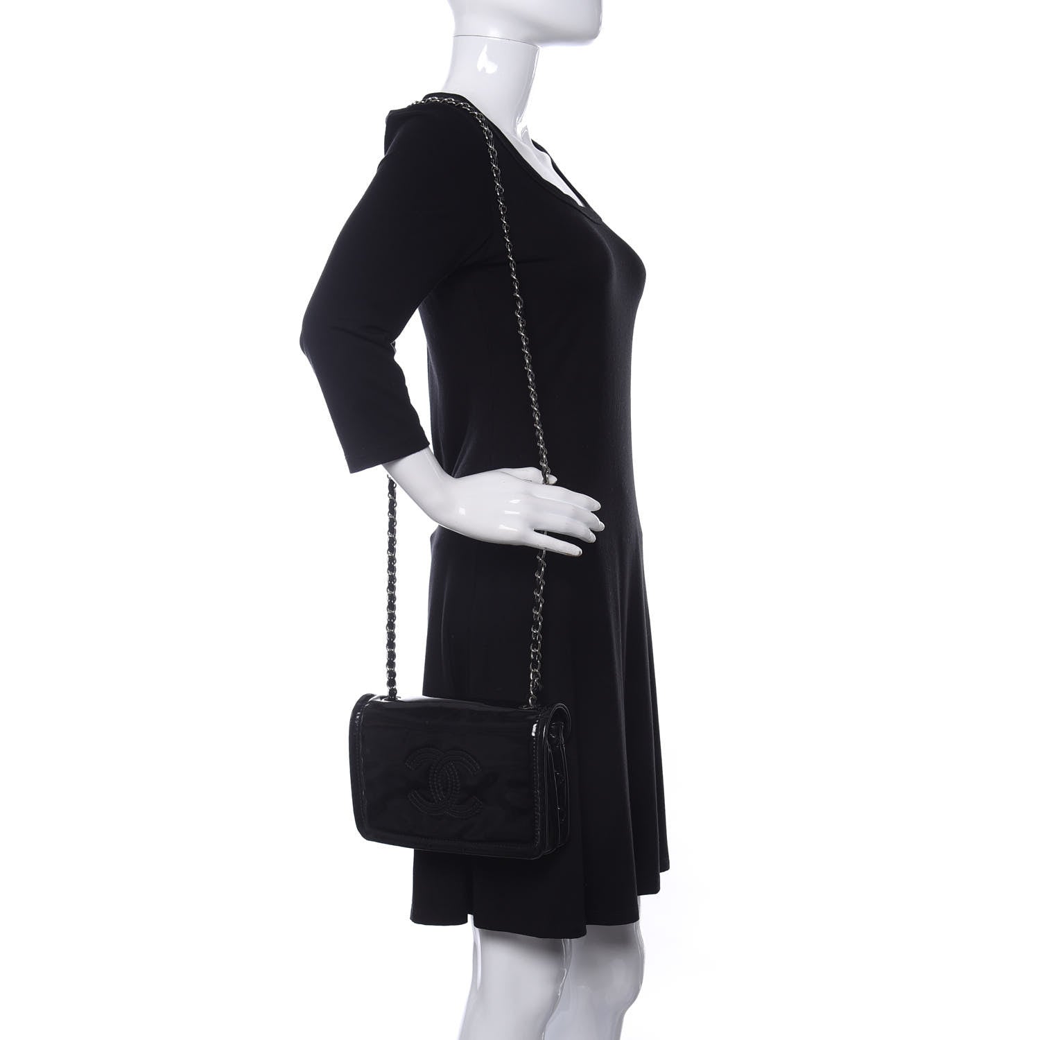 Chanel Vinyl Small Lipstick Flap Black 2 of 16