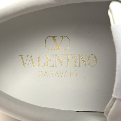 Valentino Garavani Calfskin Rockstud Untitled 57mm Platform Sneakers 38.5 White Pink PP 8 of 8