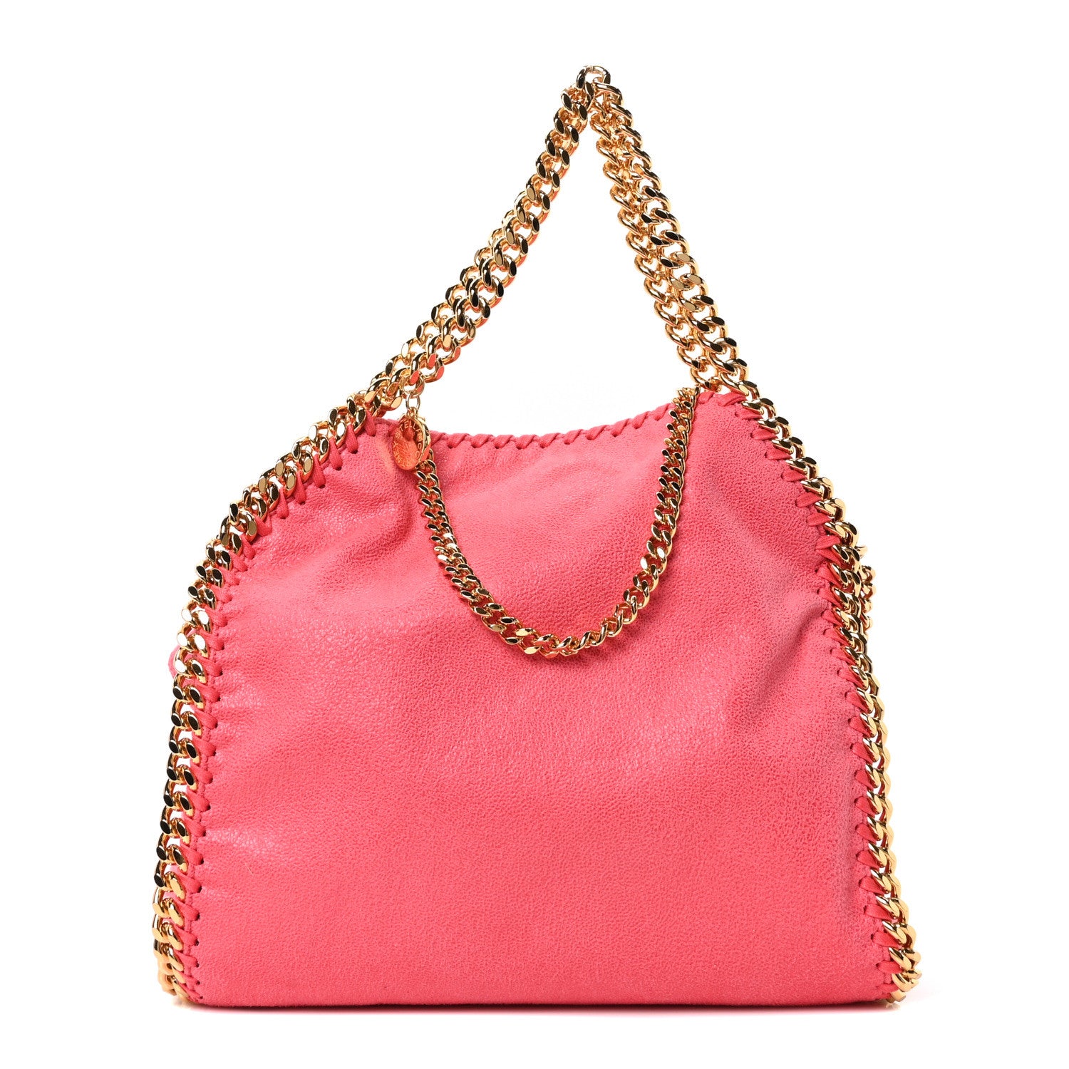 Stella McCartney Shaggy Deer Mini Falabella Fold Over Tote Pink 1 of 9
