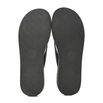 Gucci Rubber Chevron Womens GG Thong Sandals 37 Black 5 of 12