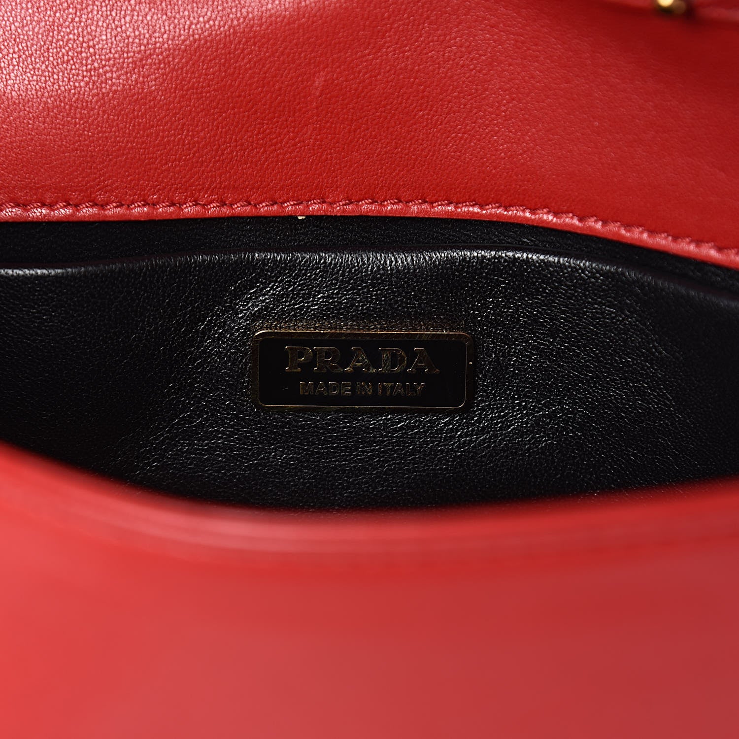 Prada Nappa Gaufre Crossbody Fuoco 6 of 13