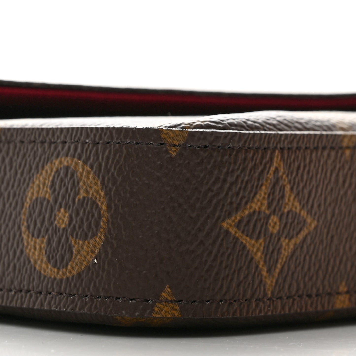 Monogram Pochette Felicie Chain Wallet Fuchsia