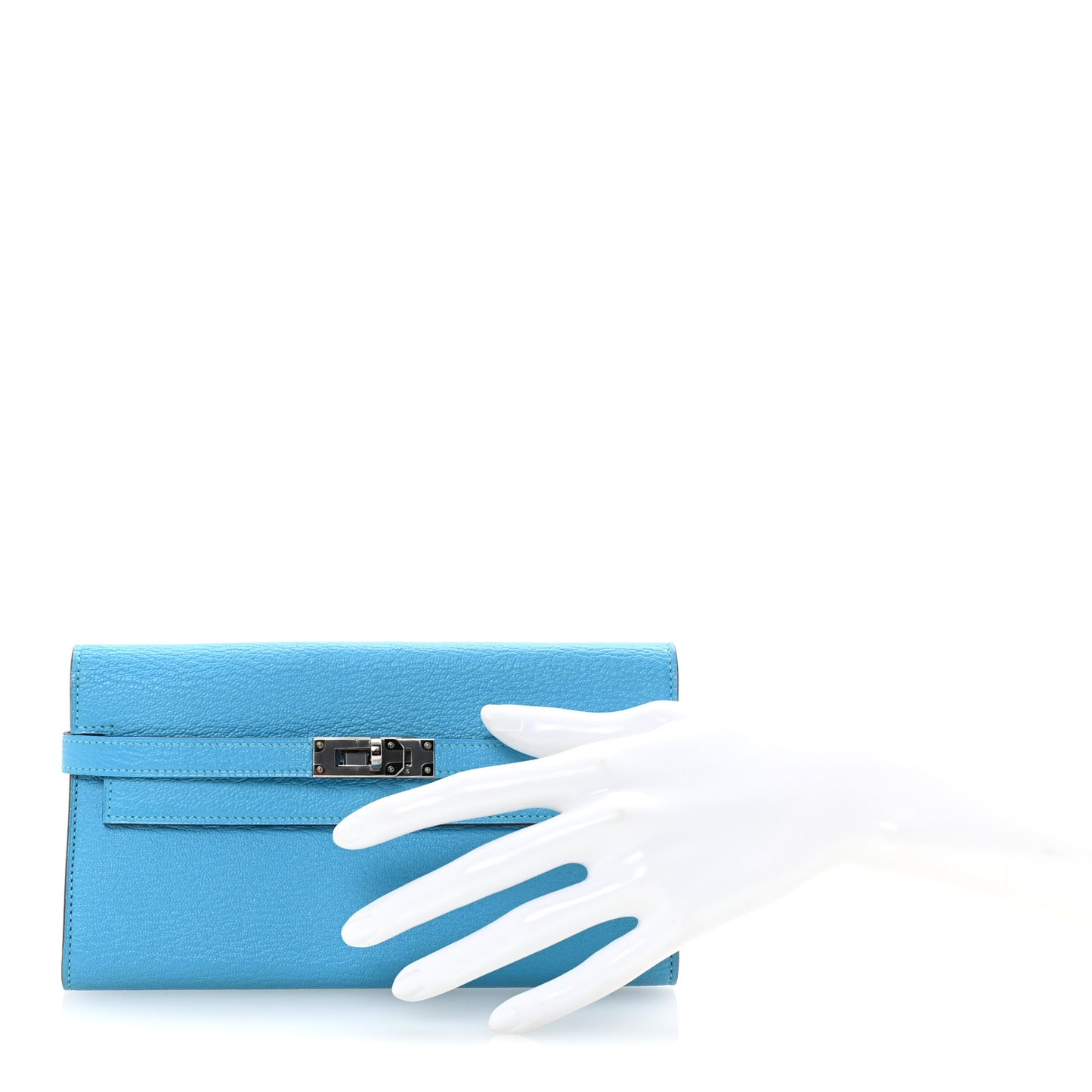 Chevre Mysore Kelly Longue Wallet Bleu Azteque