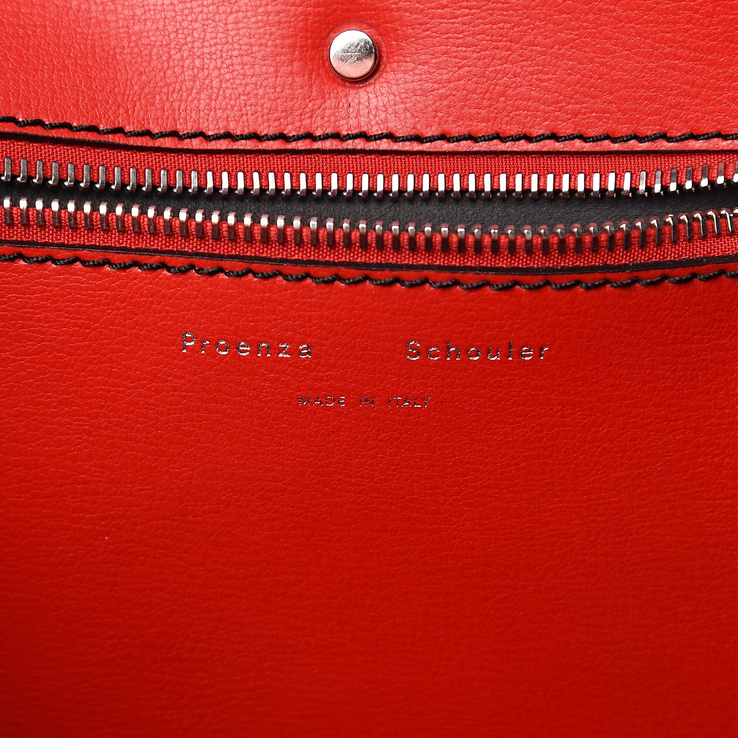 Calfskin Hex Tote Cardinal
