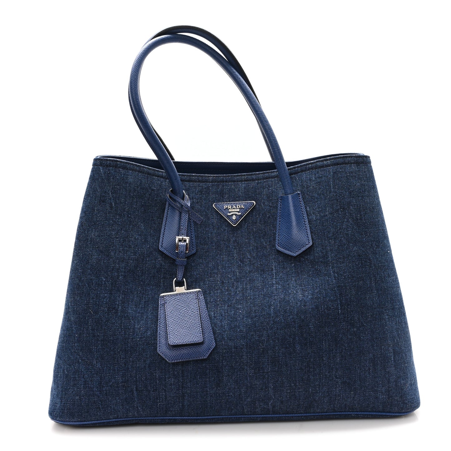 Denim Large Double Bag Blue