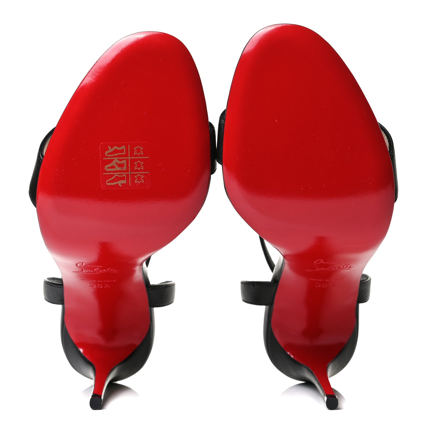 Christian Louboutin Nappa Loubi Girl 100 Sandals 38.5 Black 7 of 12
