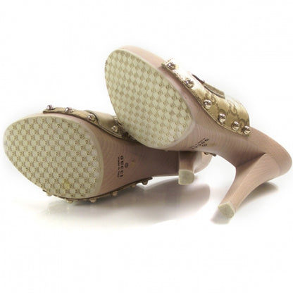Gucci Guccissima Wooden Horsebit Heels 6.5 4 of 7