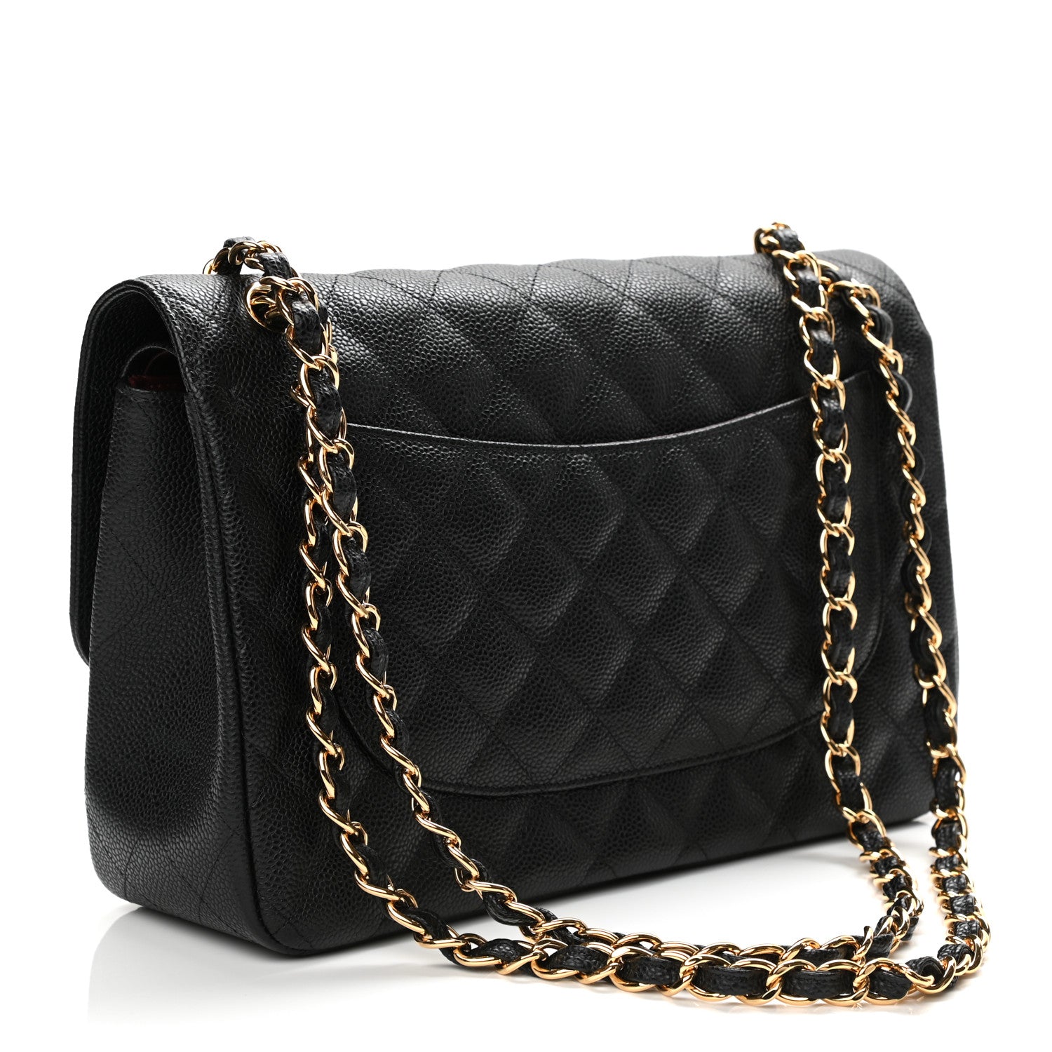 Chanel Caviar Quilted Jumbo Double Flap Black 3 of 11
