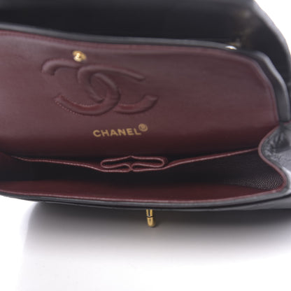 Chanel Lambskin Quilted Medium Double Flap Black 5 of 14