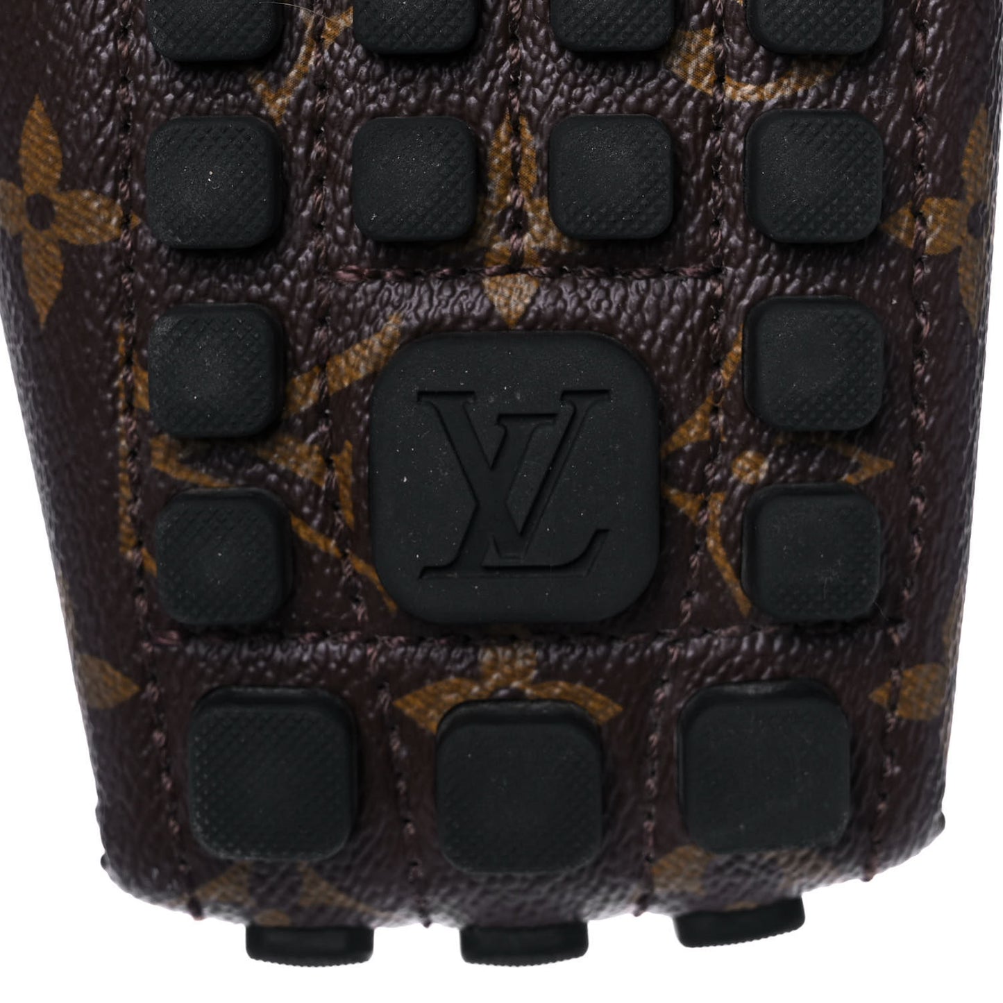 Monogram Mens Arizona Car Shoe Moccasin Loafers 12 Macassar