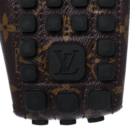 Louis Vuitton Monogram Mens Arizona Car Shoe Moccasin Loafers 12 Macassar 7 of 11