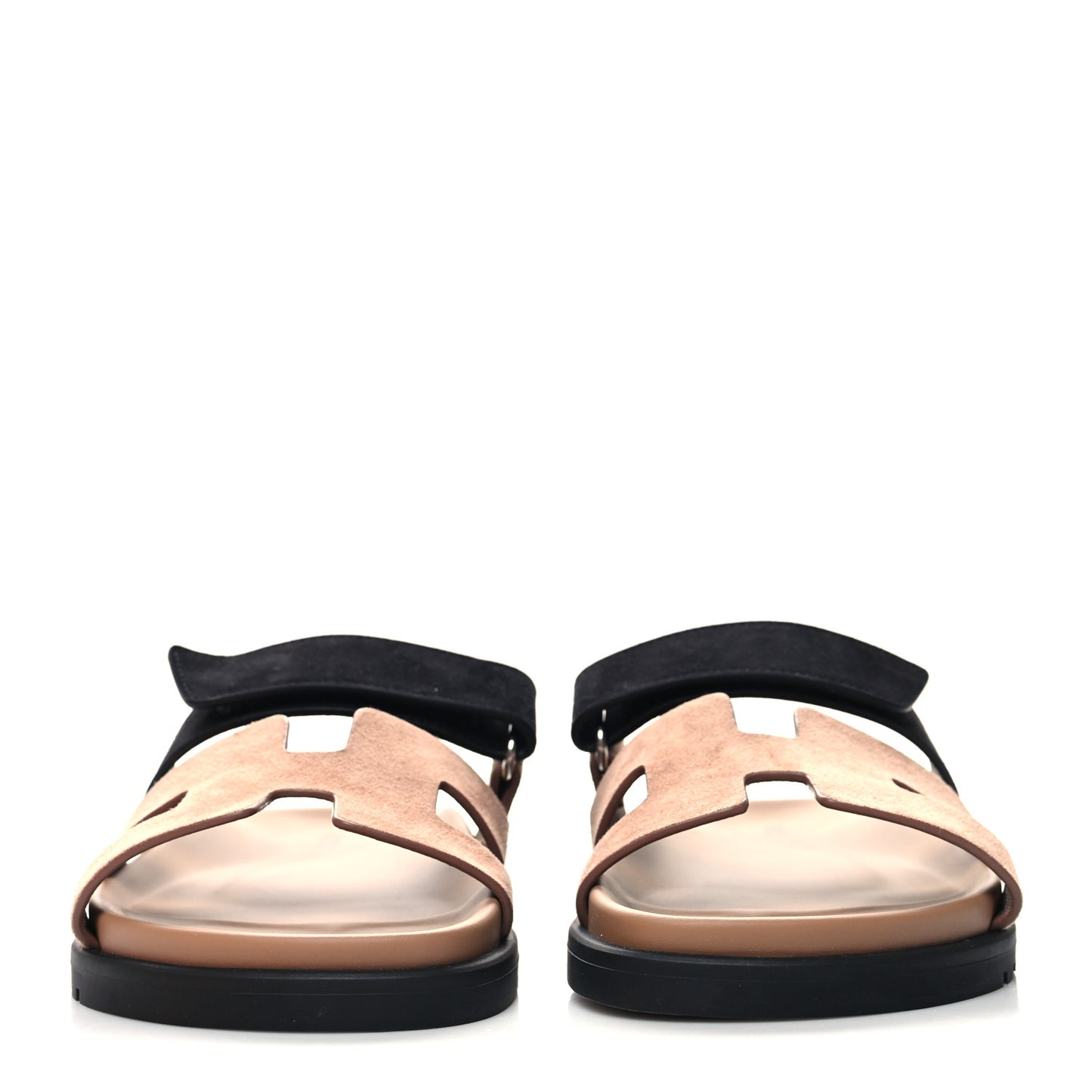Suede Goatskin Womens Chypre Sandals 35 Rose Perle Black