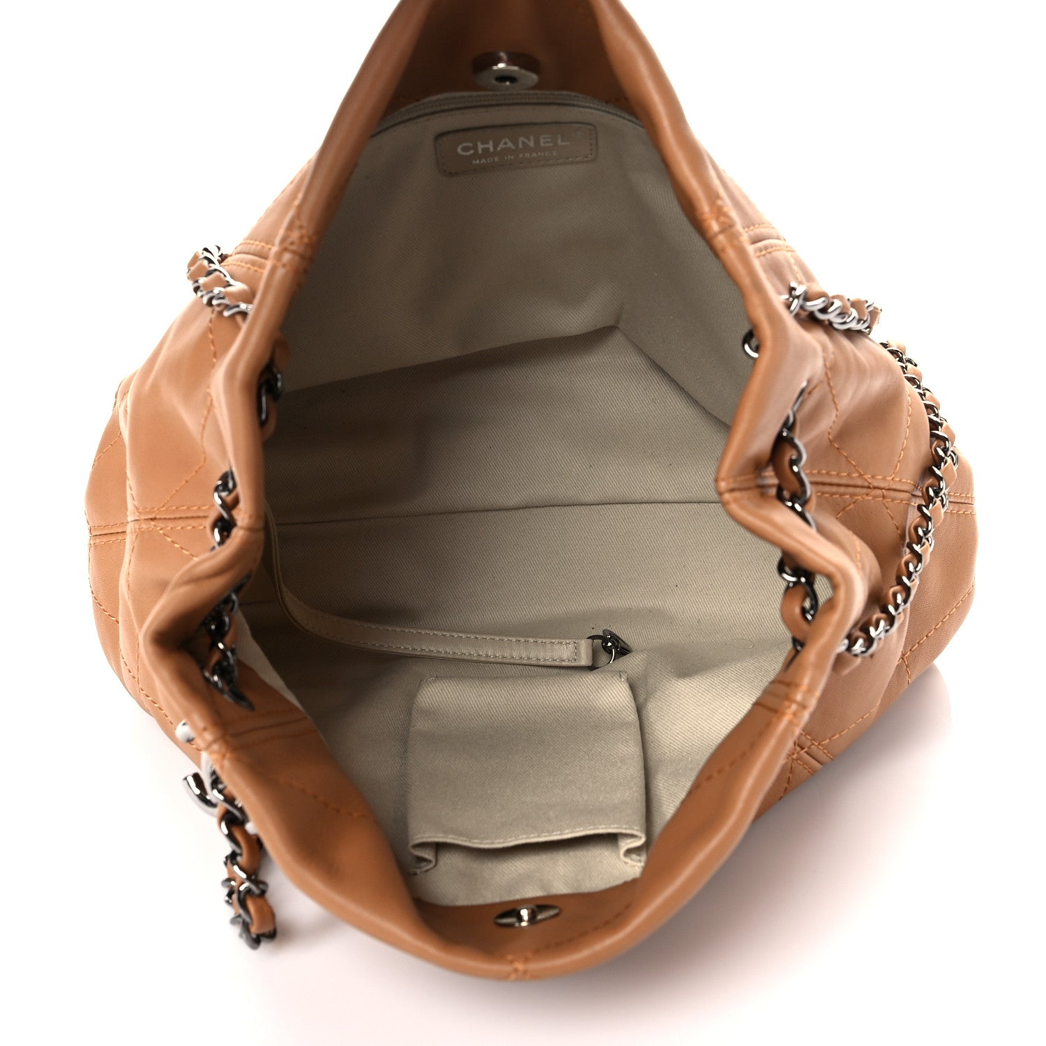 Chanel Lambskin Small Soft Touch Shoulder Bag Camel 8 of 12