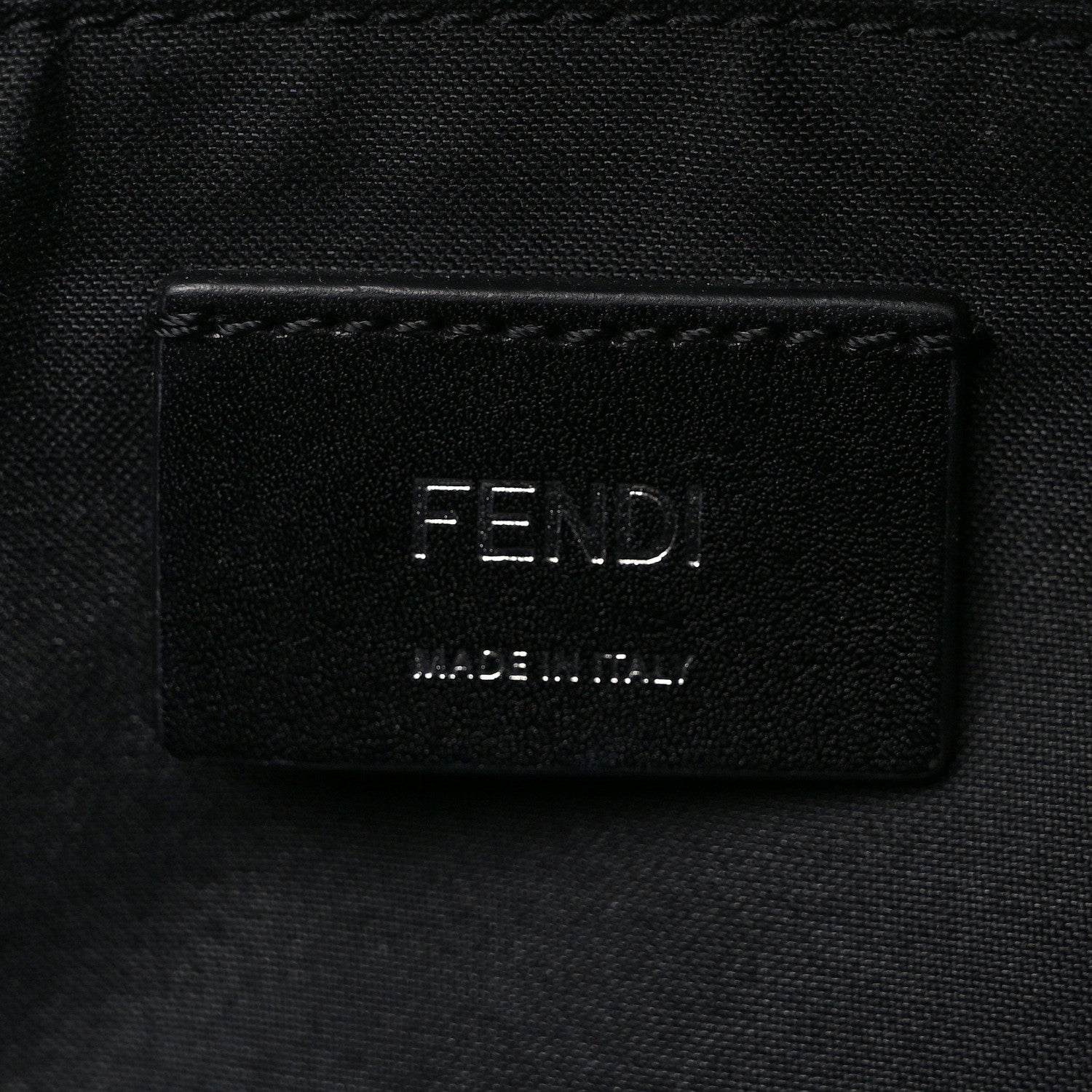 Fendi Vitello Century Bi-Color FF 1974 Embossed Belt Bag Maya Black 6 of 9