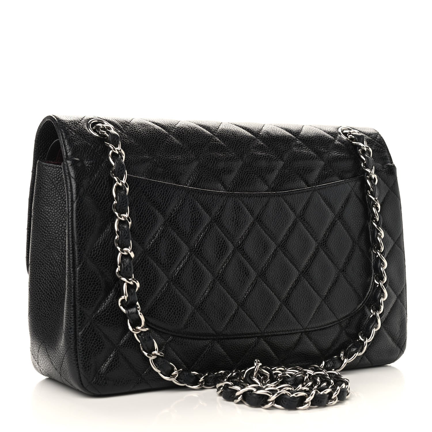 Chanel Caviar Quilted Jumbo Double Flap Black 3 of 11