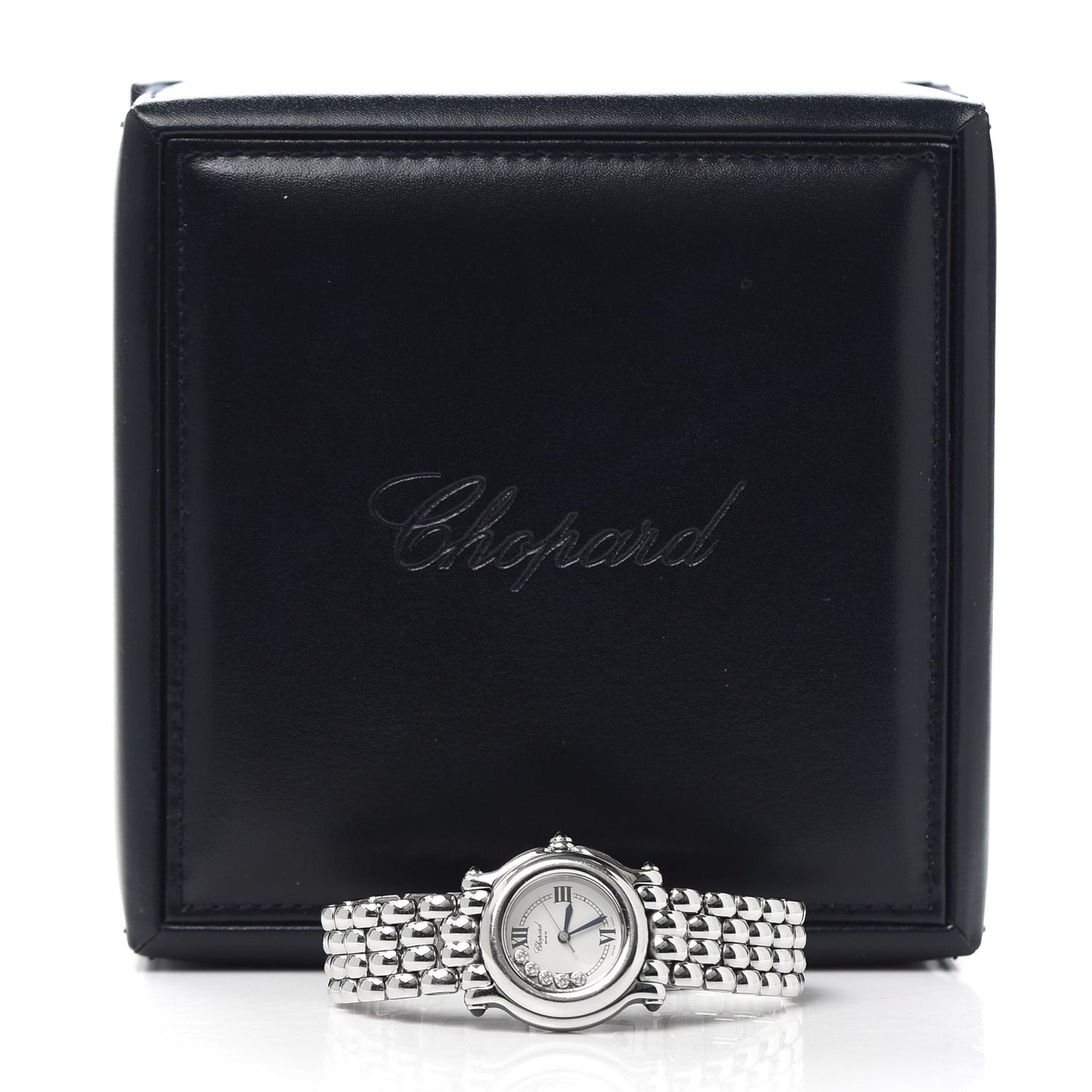 Stainless Steel 5 Diamond 26mm Happy Sport Quartz Watch