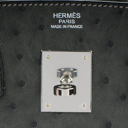 Hermes Ostrich Birkin 30 Graphite 11 of 27