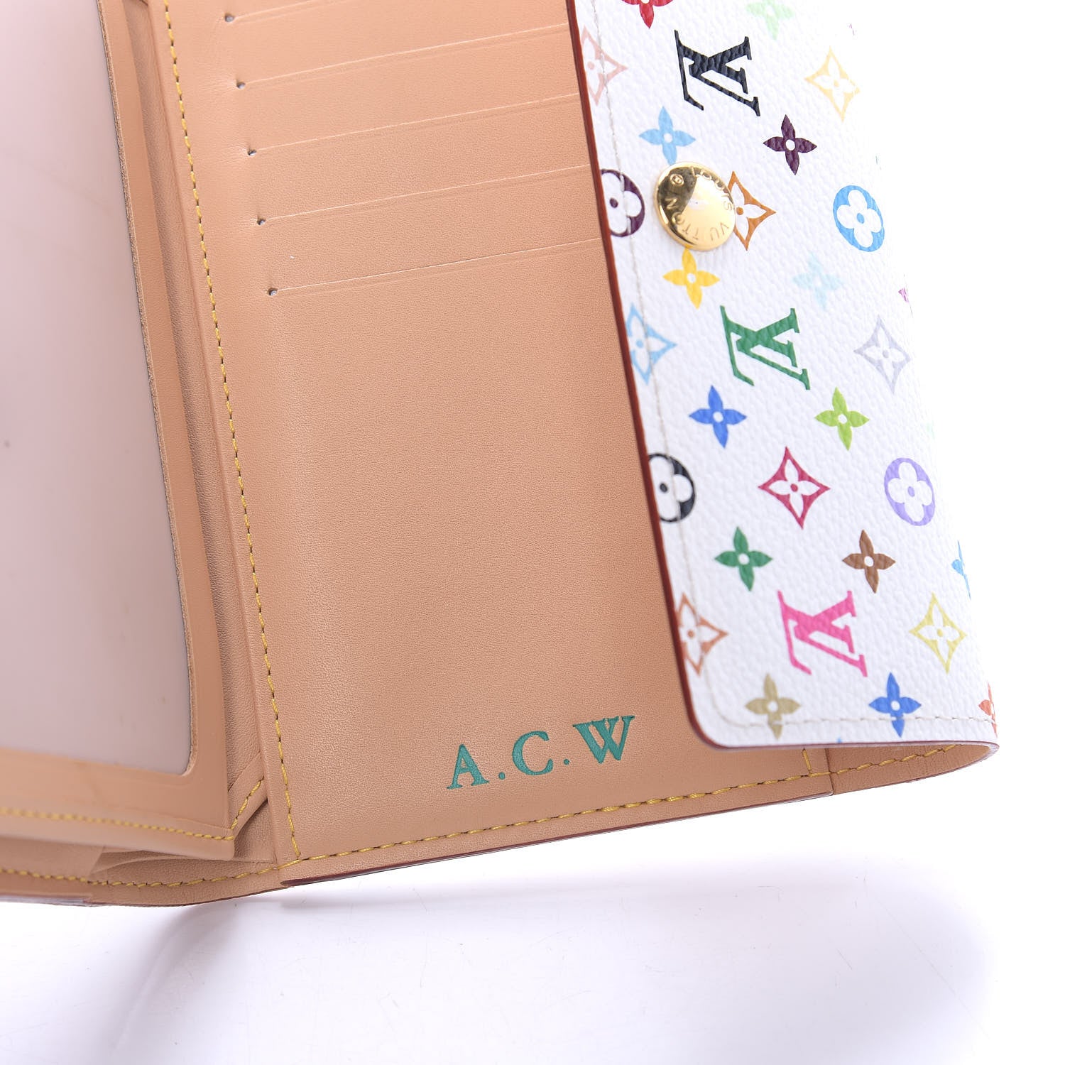 Louis Vuitton Monogram Multicolor Alexandra Wallet White 8 of 8