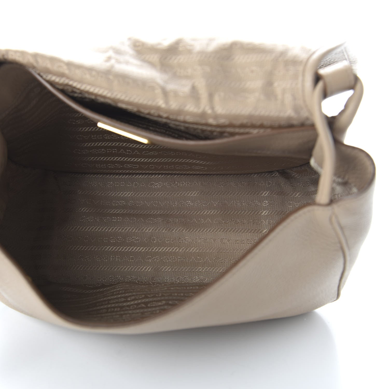 Prada Vitello Daino Logo Messenger Cammeo 5 of 9