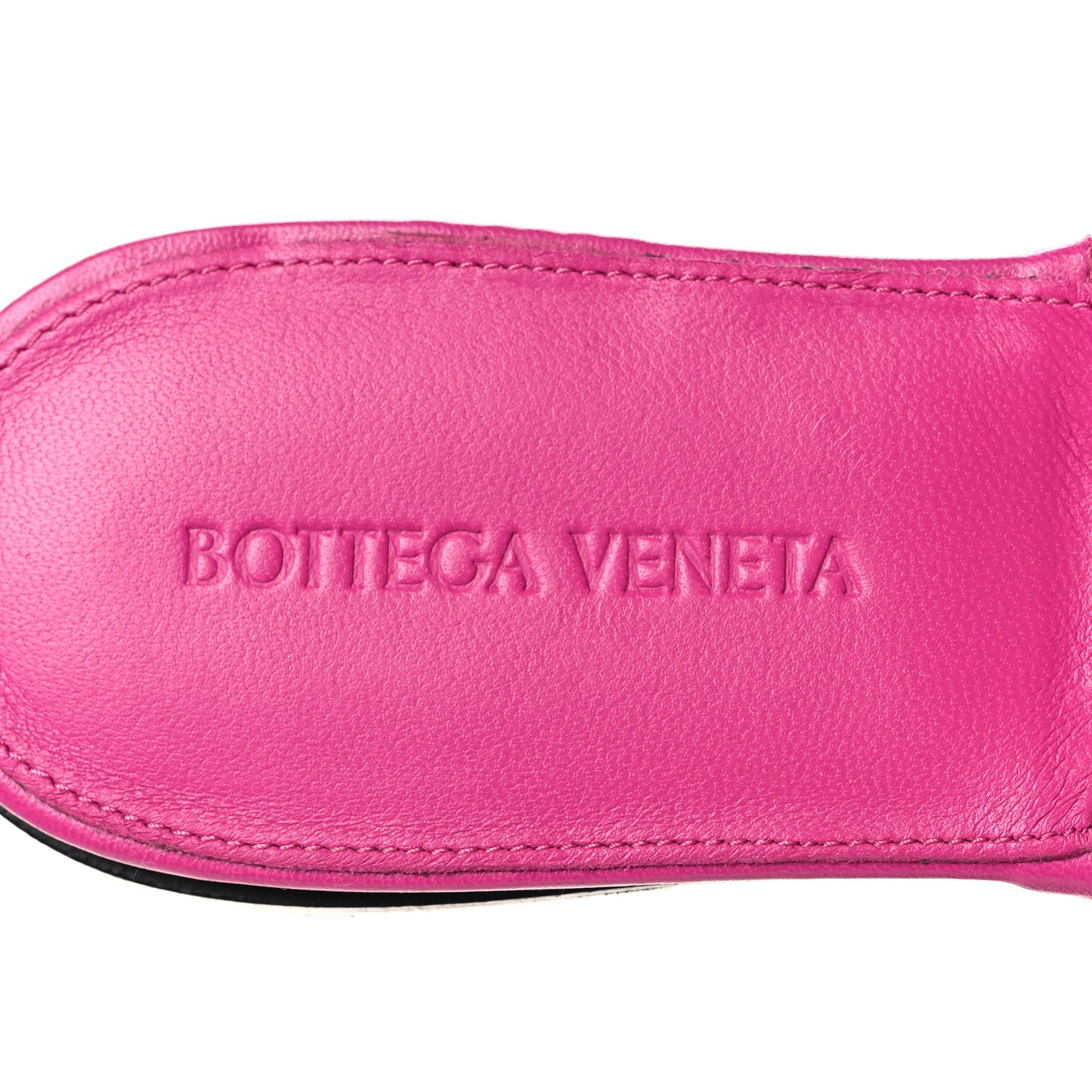 Nappa Maxi Intrecciato Lido Flat Sandals 39 Hollyhock
