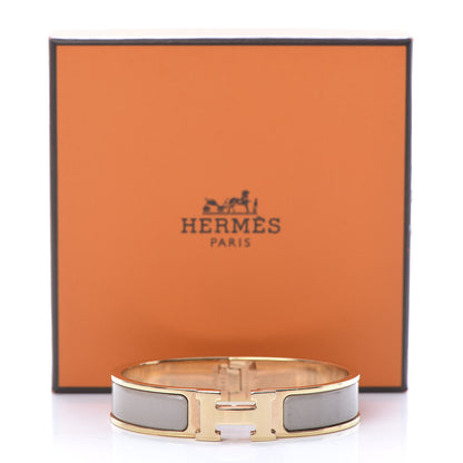 Hermes Enamel Narrow Clic Clac H Bracelet PM Marron Glace 6 of 6