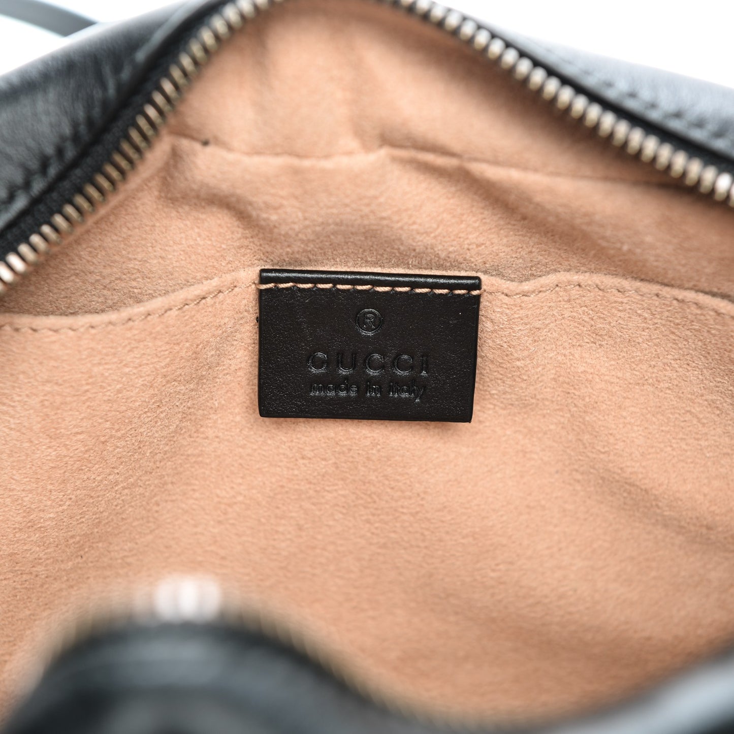 Calfskin Matelasse Small GG Marmont Chain Shoulder Bag Black