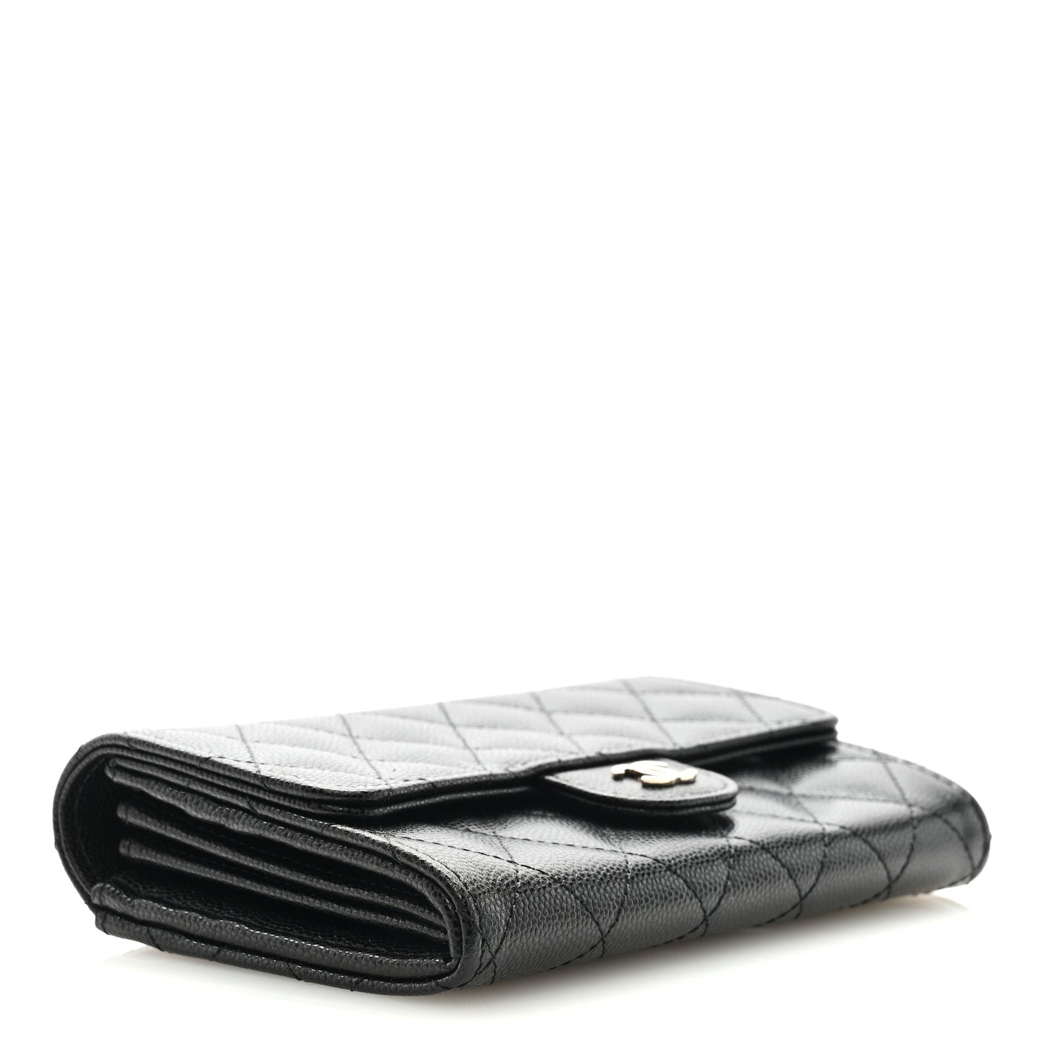 Chanel Caviar Quilted Medium Flap Wallet Black 4 of 6