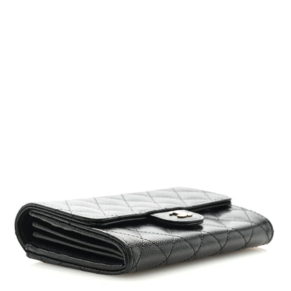 Chanel Caviar Quilted Medium Flap Wallet Black 4 of 6