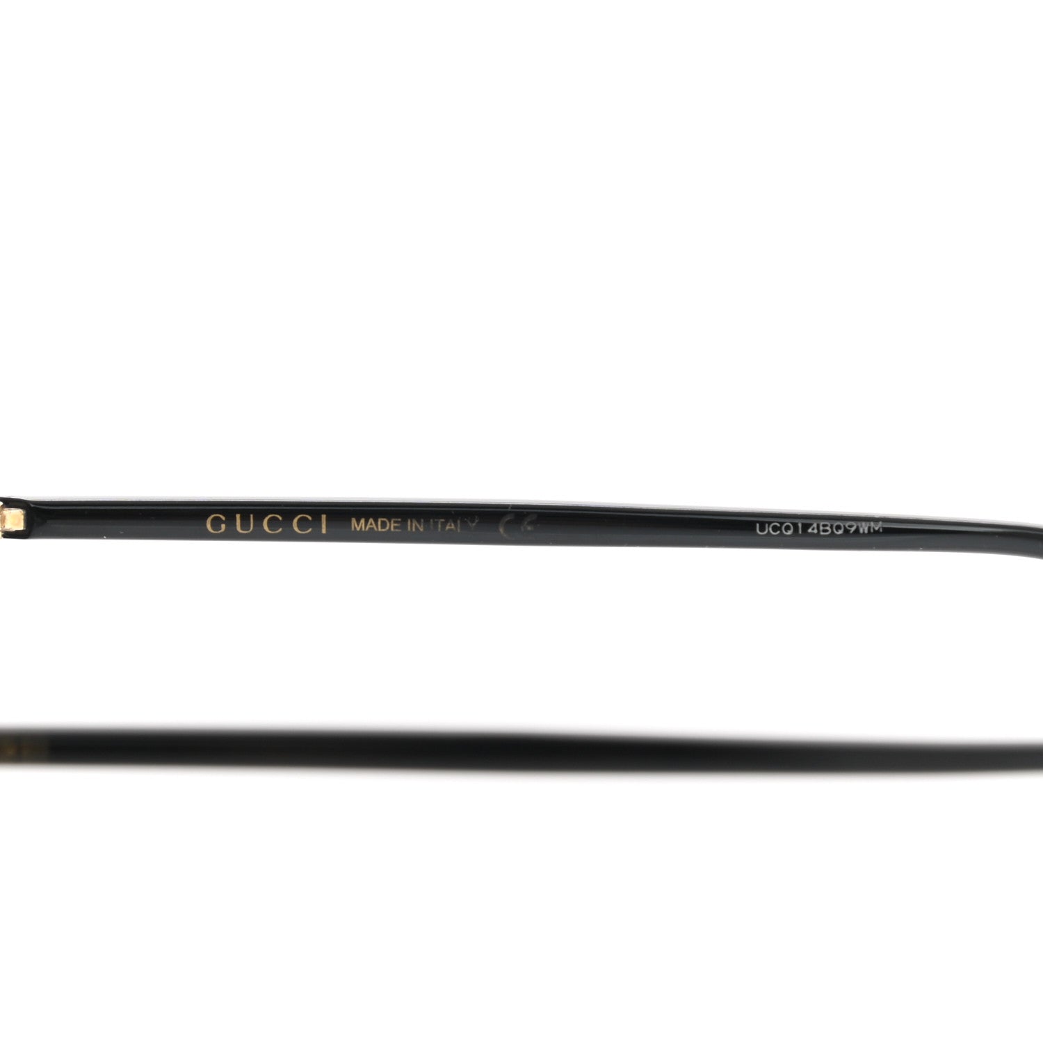 Gucci Metal Rimless Square Sunglasses GG0291S Black Gold 6 of 7