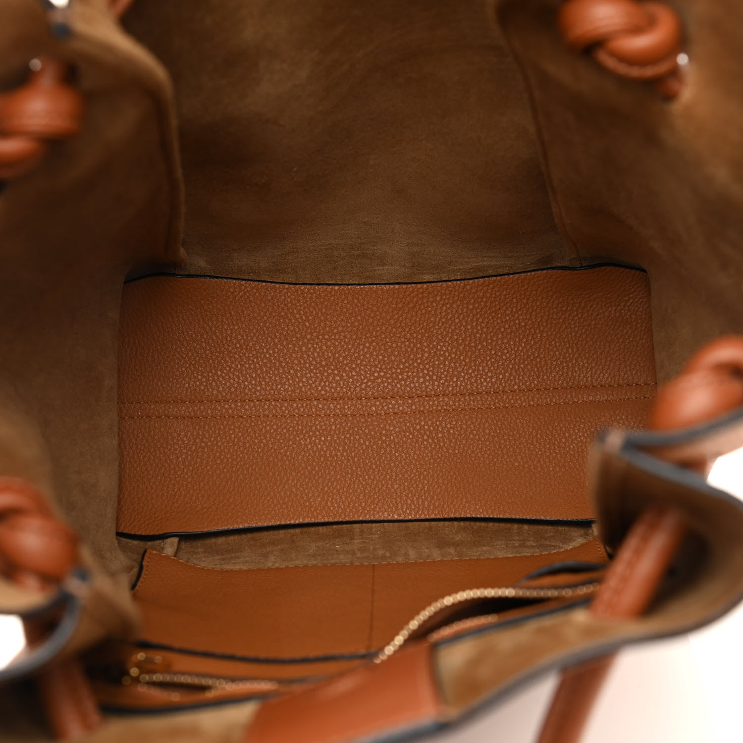 Loewe Calfskin Small Flamenco Knot Bag Caramel 5 of 11