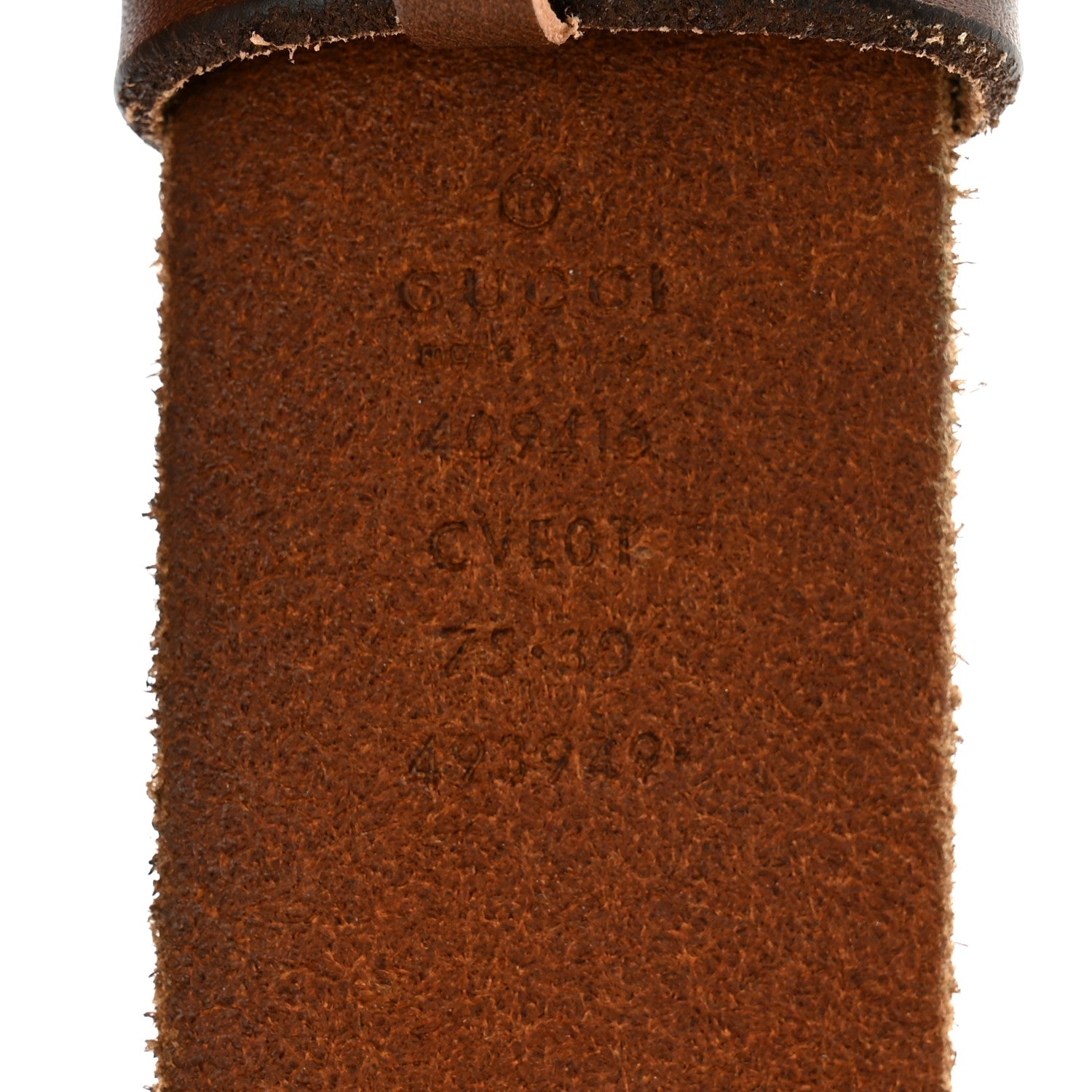 Gucci Faded Calfskin Double G 40mm Belt 75 30 Cuir 5 of 6