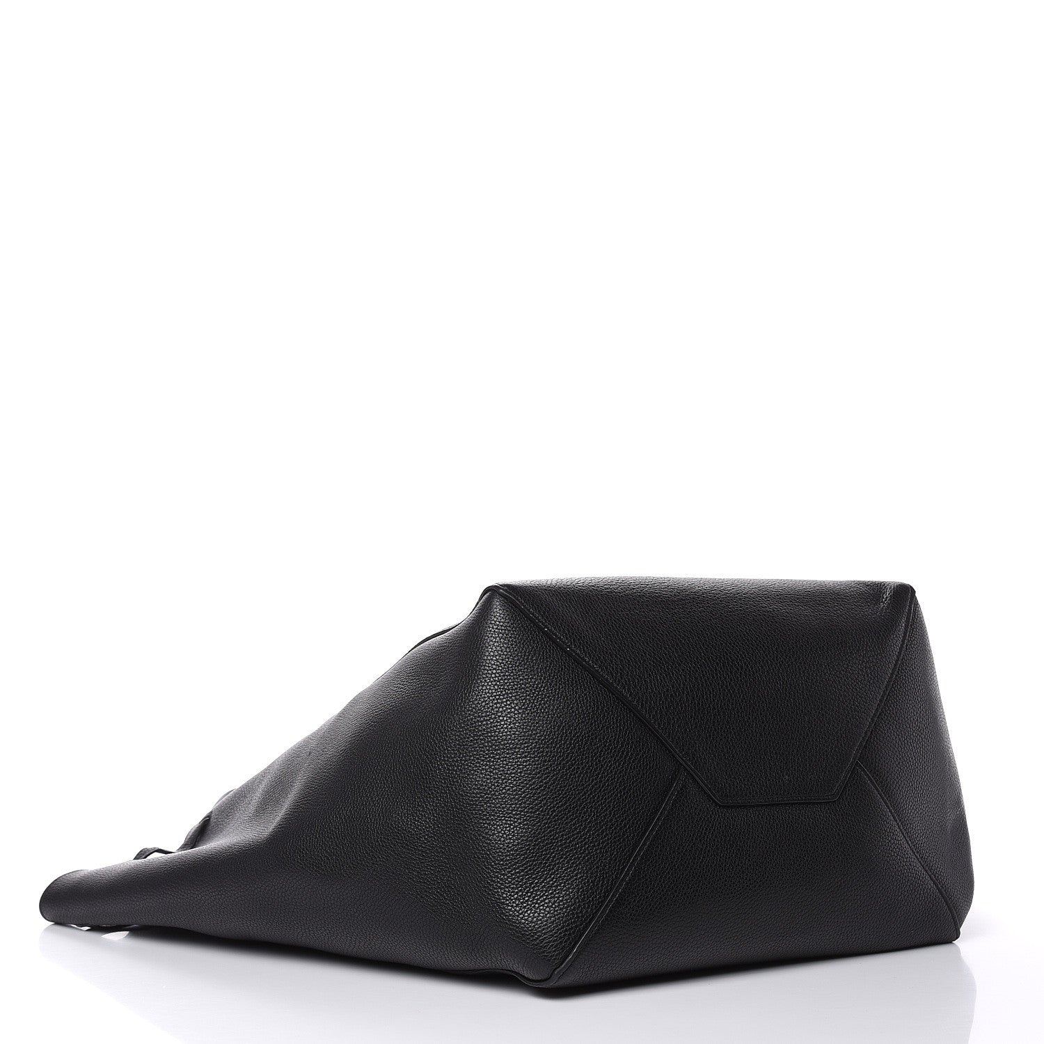 Celine Soft Grained Calfskin Medium Belt Cabas Phantom Black 4 of 14