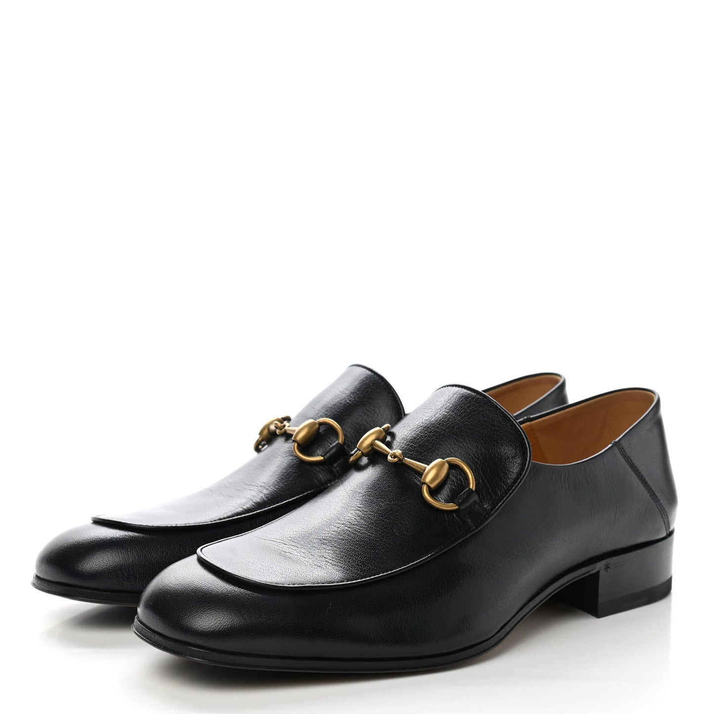 Goatskin Mens Horsebit Loafers 8 Black