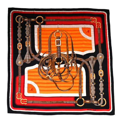 Hermes Cashmere Silk Coaching Shawl 140 1 of 6