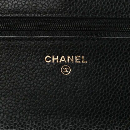 Chanel Caviar Quilted Wallet On Chain WOC Black 6 of 10