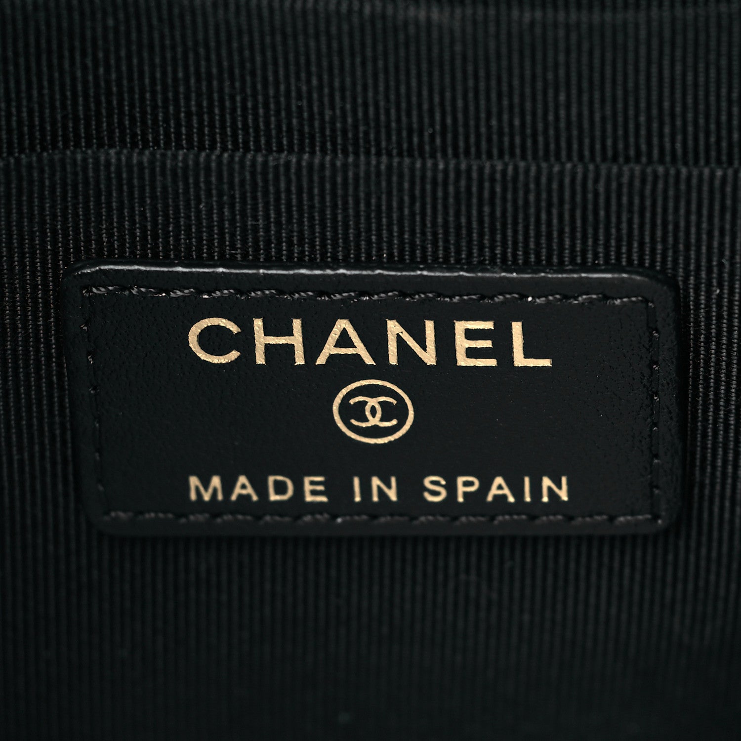 Chanel Caviar Quilted Small Boy Cosmetic Case Black 6 of 9