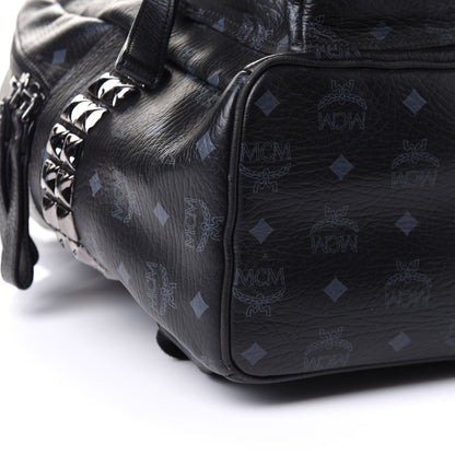 MCM Visetos Medium Side Studs Stark Backpack Black 8 of 10