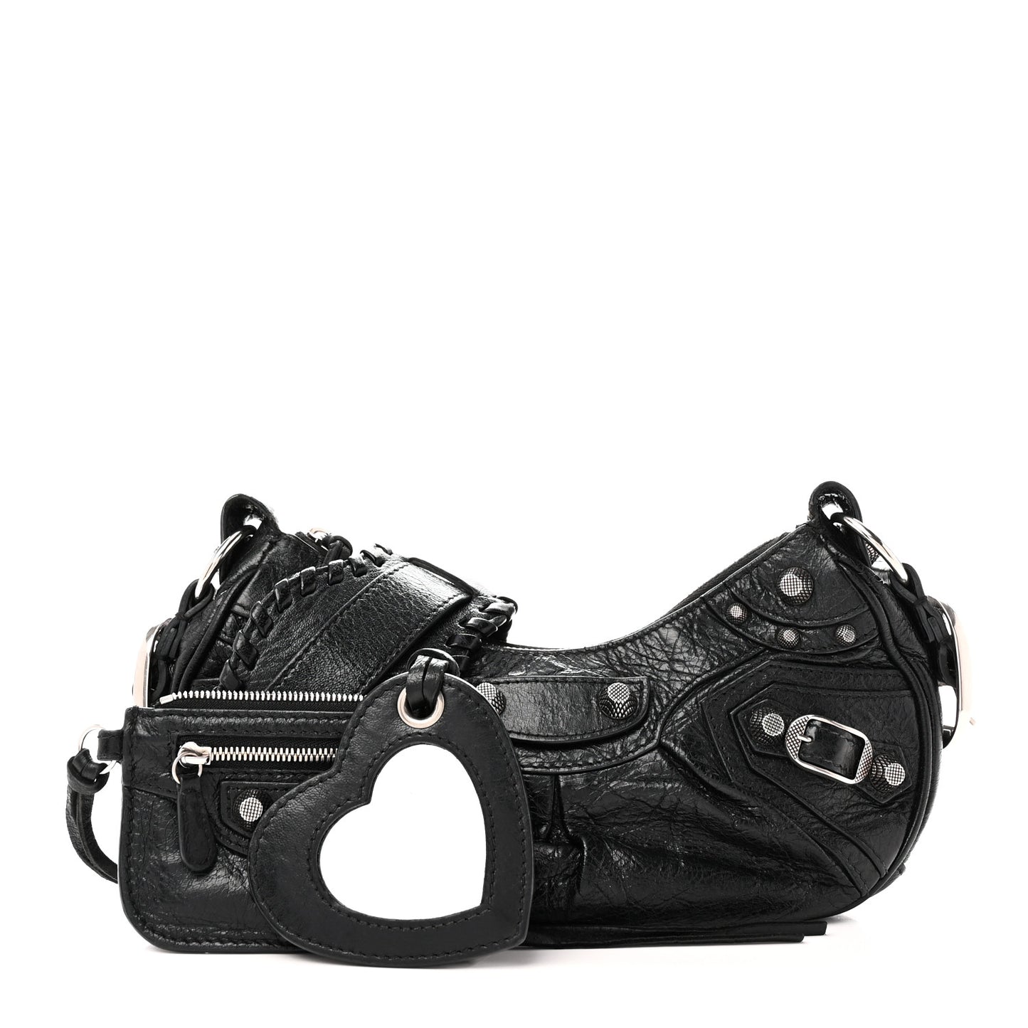 Agneau Arena Le Cagole Shoulder Bag XS Black