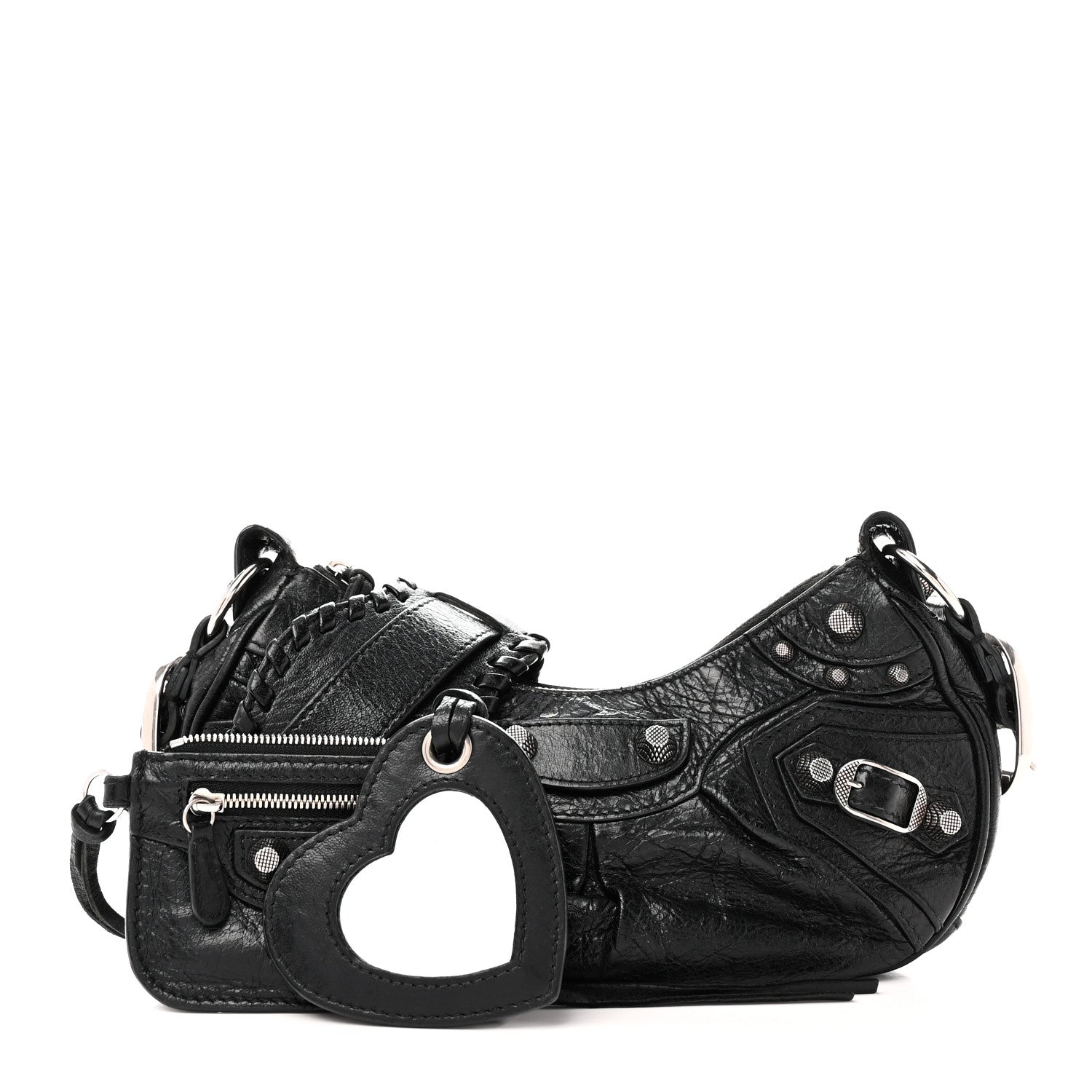 Balenciaga Agneau Arena Le Cagole Shoulder Bag XS Black 3 of 10