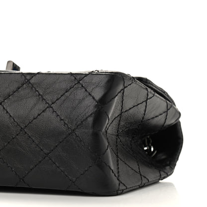 Chanel Aged Calfskin Quilted 2.55 Reissue Mini Flap So Black 9 of 9