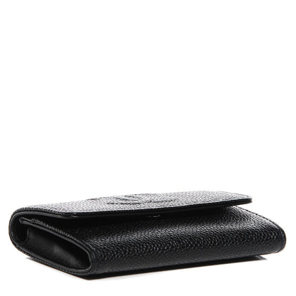 Chanel Caviar Timeless CC Flap Card Holder Black 4 of 8