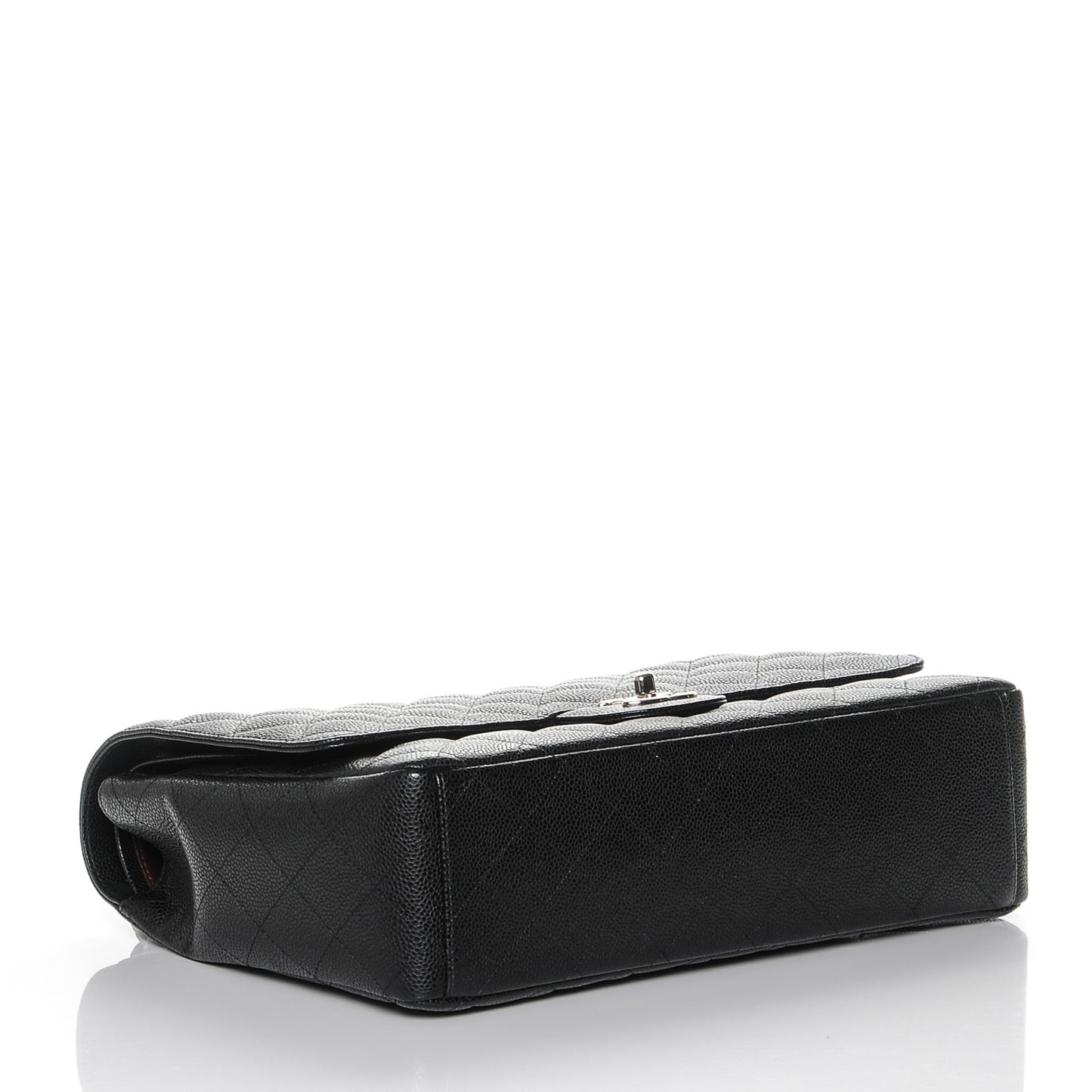 Caviar Quilted Maxi Double Flap Black