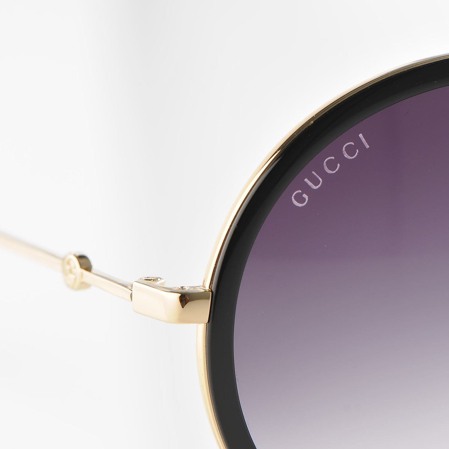 Round Sunglasses GG 0061S Black