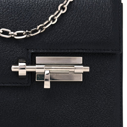 Hermes Chevre Mysore Mini Verrou Chaine Bag Black 6 of 20