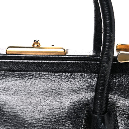 Prada Goatskin Cerniera Doctor Bag Black 30 of 42