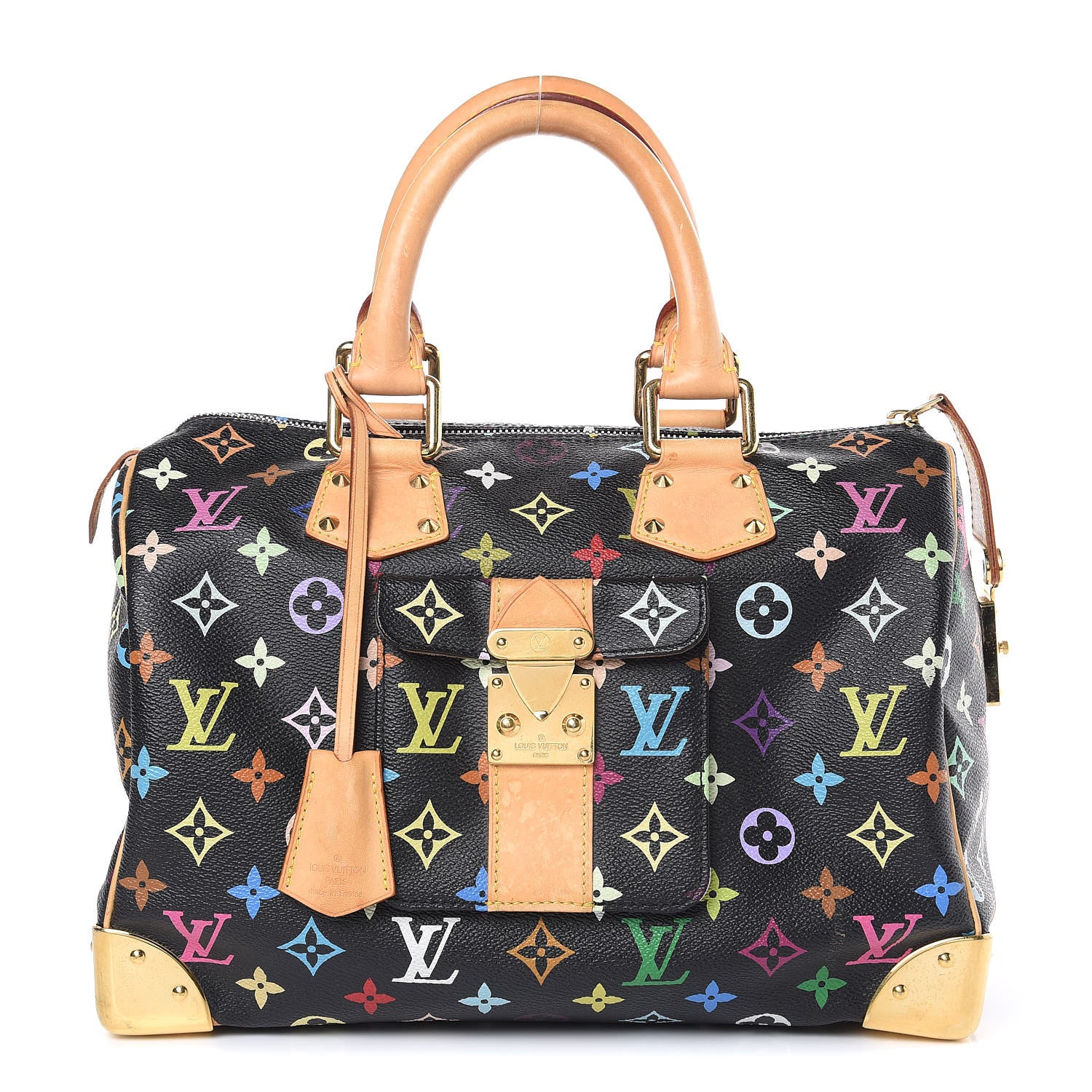Louis Vuitton Monogram Multicolor Speedy 30 Black 1 of 14