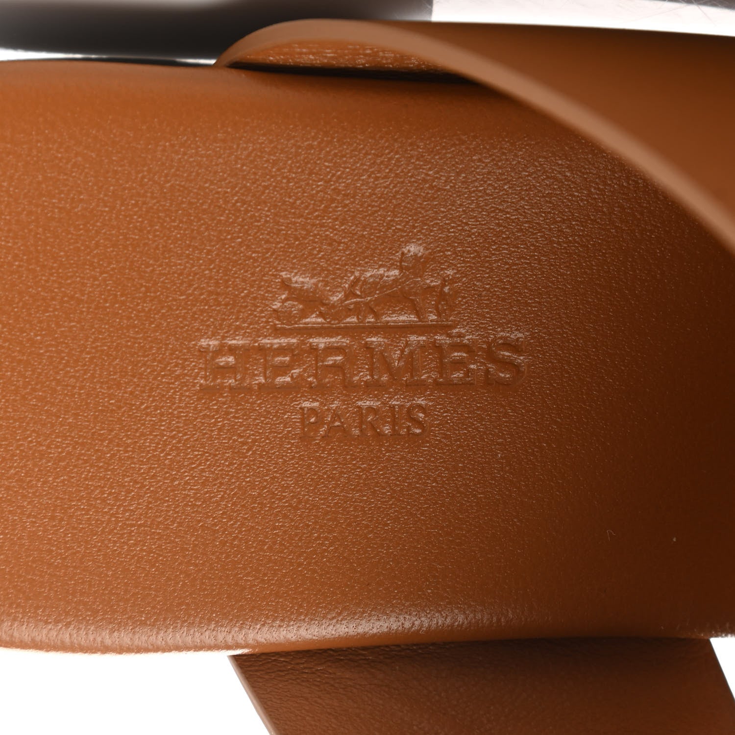 Hermes Calfskin Devise Sandals 35 Beige Dore 7 of 9
