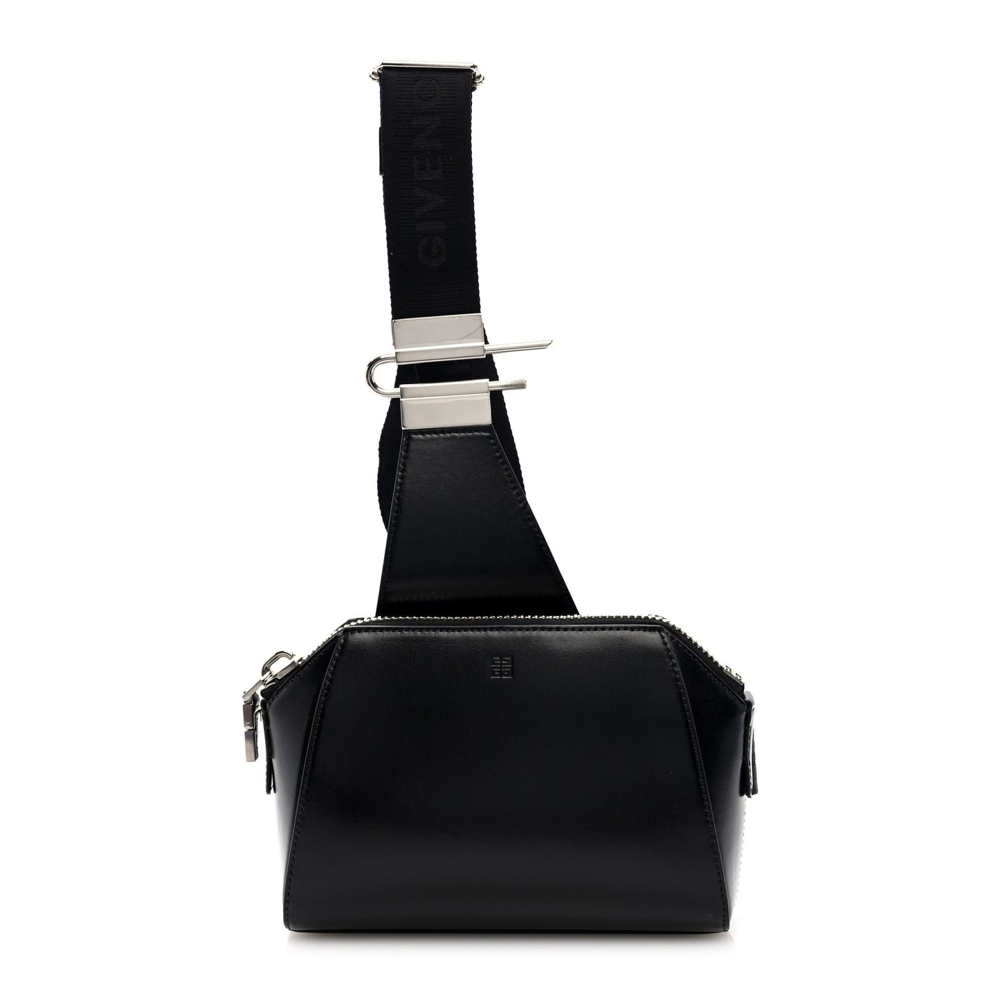 Box Calfskin Antigona U Crossbody Bag Black