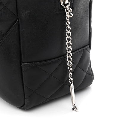 Chanel Calfskin Quilted Large Cambon Bowler Black 11 of 14