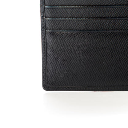 Prada Saffiano Bi-Fold Wallet Black 6 of 6